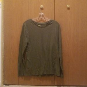 Olive green long sleeved shirt